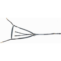 Jachtmartingaal met T-brug en dubbele riem Donker Havana Bruin