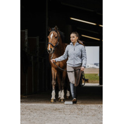 Softshelljas Equithème Mona Gemêleerd grijs