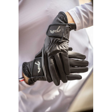 Handschoenen Pisma Strass Pénélope Marineblauw