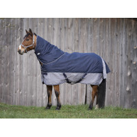 Equithème Tyrex 600 D 50g deken Marine / grijs Blauw