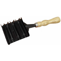 Vierkante metalen roskam T van T Hout
