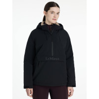 Waterdichte LeMieux anorak Phoebe voor dames met halve rits Zwart Waterdichte LeMieux anorak Phoebe voor dames met halve rits Zwart