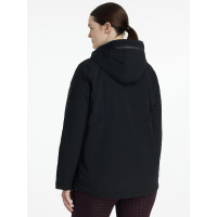 Waterdichte LeMieux anorak Phoebe voor dames met halve rits Zwart Waterdichte LeMieux anorak Phoebe voor dames met halve rits Zwart