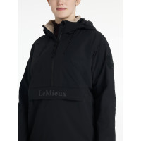 Waterdichte LeMieux anorak Phoebe voor dames met halve rits Zwart Waterdichte LeMieux anorak Phoebe voor dames met halve rits Zwart