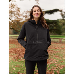 Waterdichte LeMieux anorak Phoebe voor dames met halve rits Zwart Waterdichte LeMieux anorak Phoebe voor dames met halve rits Zwart