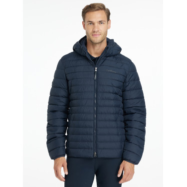 Heren LeMieux donsjas met capuchon Marine Marineblauw