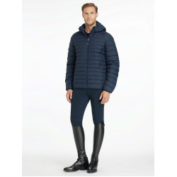 Heren LeMieux donsjas met capuchon Marine Marineblauw