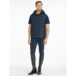 LeMieux heren bodywarmer zonder mouwen met capuchon Marine Marineblauw