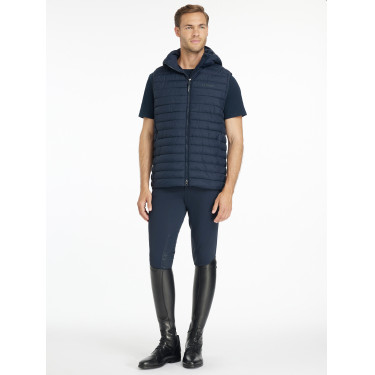LeMieux heren bodywarmer zonder mouwen met capuchon Marine Marineblauw