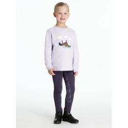 Mini LeMieux Poppy lange mouwen top Lila Violet Mini LeMieux Poppy lange mouwen top Lila Violet