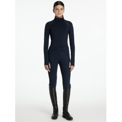 Young Rider ondershirt LeMieux Savannah met opstaande kraag Marine Marineblauw