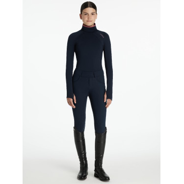 Young Rider ondershirt LeMieux Savannah met opstaande kraag Marine Marineblauw