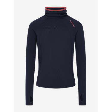 Young Rider ondershirt LeMieux Savannah met opstaande kraag Marine Marineblauw