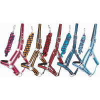 Rubberen gevoerde halster met Touw T van T Marine / corail