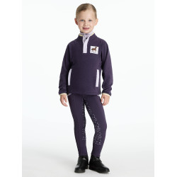Mini LeMieux Mae fleece met drukknoopsluiting Juniper Violet Mini LeMieux Mae fleece met drukknoopsluiting Juniper Violet