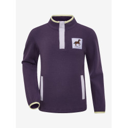 Mini LeMieux Mae fleece met drukknoopsluiting Juniper Violet Mini LeMieux Mae fleece met drukknoopsluiting Juniper Violet