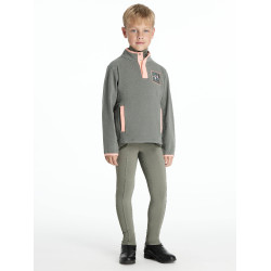 Mini LeMieux Mae fleece met drukknoopsluiting Rozemarijn Groen