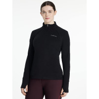 LeMieux Frances dames fleece met ritskraag Zwart LeMieux Frances dames fleece met ritskraag Zwart