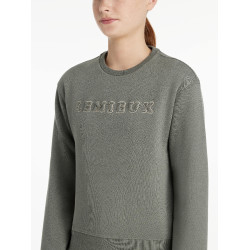 Young Rider LeMieux Carmen sweatshirt met ronde hals Rozemarijn Groen Young Rider LeMieux Carmen sweatshirt met ronde hals Rozemarijn Groen