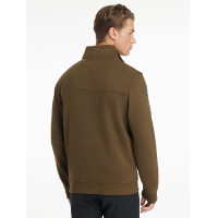 LeMieux herensweater met ritskraag Alpine Bruin