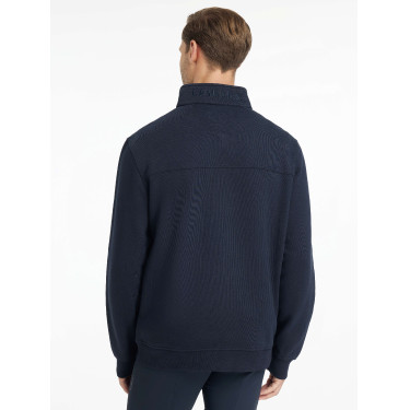 LeMieux herensweater met ritskraag Marine Marineblauw