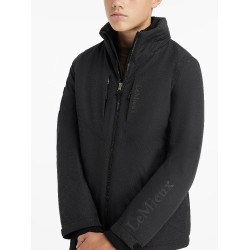 Zwarte waterdichte Team Young Rider jongens-rijjas Zwart