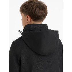 Zwarte waterdichte Team Young Rider jongens-rijjas Zwart