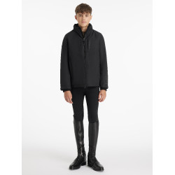 Zwarte waterdichte Team Young Rider jongens-rijjas Zwart