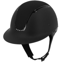 EquitHEME Soazy Mat Crystal helm x 5 Zwart / Strass EquitHEME Soazy Mat Crystal helm x 5 Zwart / Strass