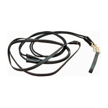 Duitse gecombineerde teugels Biotack® en T-touw Effen zwart