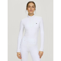 Wedstrijdpolo Tommy Hilfiger Equestrian winter Verona dames lange mouwen Optisch wit Wedstrijdpolo Tommy Hilfiger Equestrian winter Verona dames lange mouwen Optisch wit