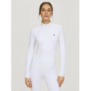 Wedstrijdpolo Tommy Hilfiger Equestrian winter Verona dames lange mouwen Wedstrijdpolo Tommy Hilfiger Equestrian winter Verona dames lange mouwen