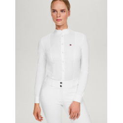 Wedstrijdpolo Tommy Hilfiger Equestrian New Jersey met lange mouwen voor dames