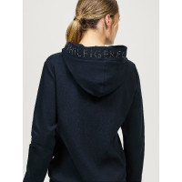 Dameshoodie Tommy Hilfiger Equestrian Strass Laurens Marineblauw Dameshoodie Tommy Hilfiger Equestrian Strass Laurens Marineblauw