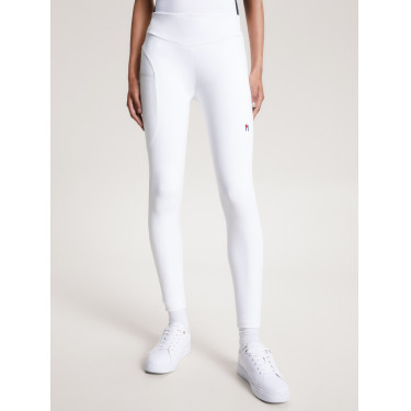Dames full grip legging Tommy Hilfiger Equestrian Elmira Optisch wit Dames full grip legging Tommy Hilfiger Equestrian Elmira Optisch wit