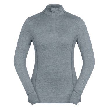 Functioneel ELT Milano T-shirt met rits Zilverkleurig blauw