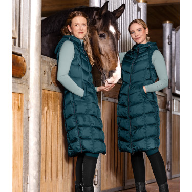 Lange en lichte bodywarmer ELT Oostende Petrolblauw