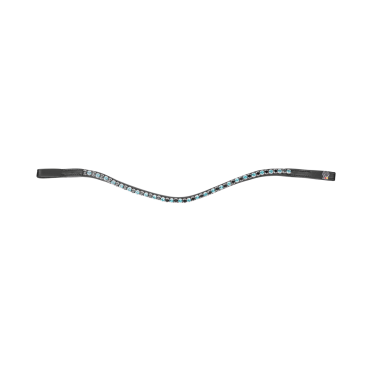 Frontal Glam noir X-Line Waldhausen Zwart / petroleumblauw / zwart