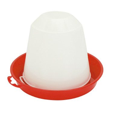 Kunststof drinkbak Kerbl Hobbyfarming Wit / rood