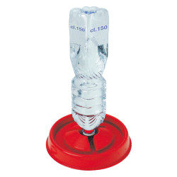 Drinkbak voor plastic fles Kerbl Hobbyfarming Rood