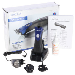 Draadloze tondeuse Favorita CLi Aesculap Blauw