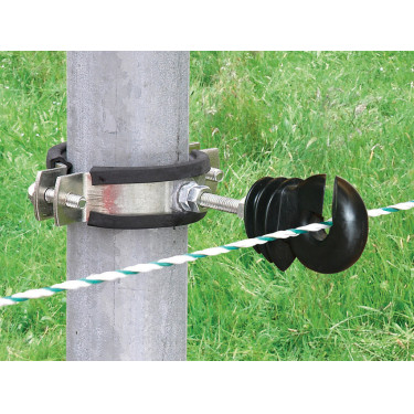 Bevestigingsriem voor ronde palen Kerbl Zwart