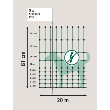 Afsluitingshek Camping Net AKO Groen Afsluitingshek Camping Net AKO Groen