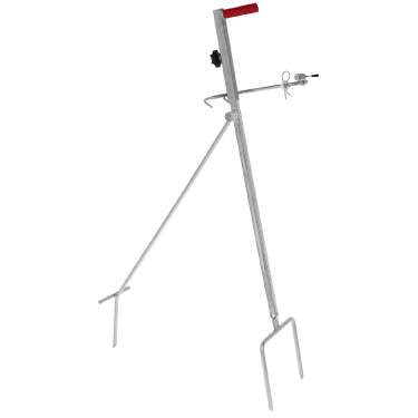 Super haspel met handgreep en bevestiging voor montage op de AKO-houder Zwart Super haspel met handgreep en bevestiging voor montage op de AKO-houder Zwart