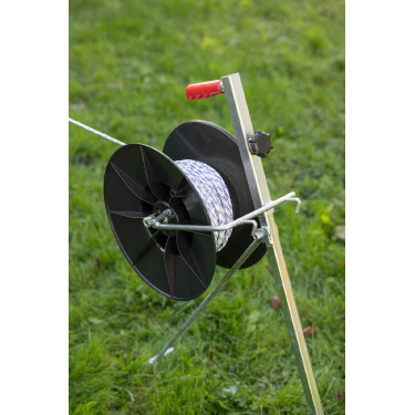 Super haspel met handgreep en bevestiging voor montage op de AKO-houder Zwart Super haspel met handgreep en bevestiging voor montage op de AKO-houder Zwart