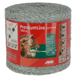 AKO PremiumLine afrasteringsdraad Wit / groen AKO PremiumLine afrasteringsdraad Wit / groen