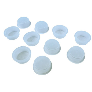 Zakje met 5 transparante La Gee-doppen Polyfirst