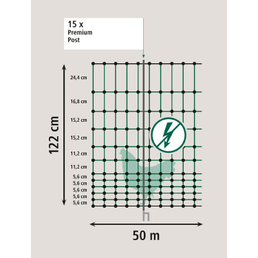 Premium gevogelte-net AKO Groen
