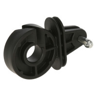 AKO hoekpaalisolator met pen Zwart