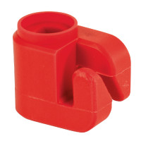 Schokisolator voor ovale palen AKO Rood